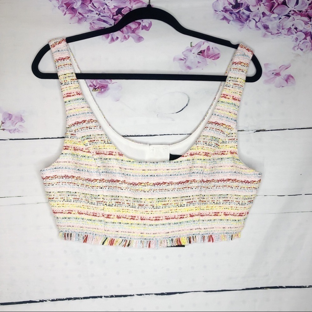 NBD | Textured Rainbow Crop Top